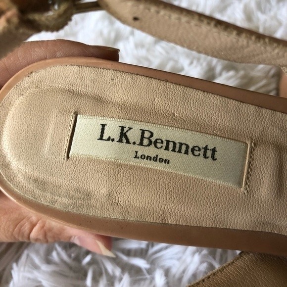 LK Bennett Fawn Chloe Slingback Patent Heels - Picture 9 of 13